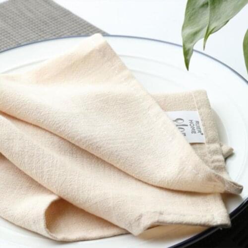 6PCS Classic Style Kitchen Soft Tea Towel,Skin-Friendly Dinner Napkins,Dinning Room Washable Reusable Tableware Cloth Placemat