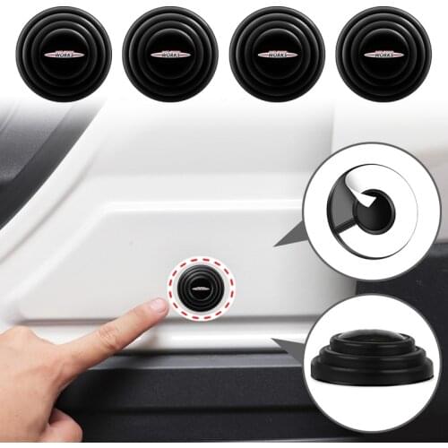 Car Door Shock Stickers Absorber Soundproof Buffer Pier Decoration For Mini Cooper JCW R55 R56 R57 R58 R59 R60 Car Styling