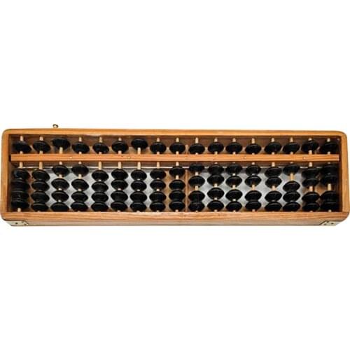Black Bead Japanese School Calculation Soroban Wood Abacus Educational