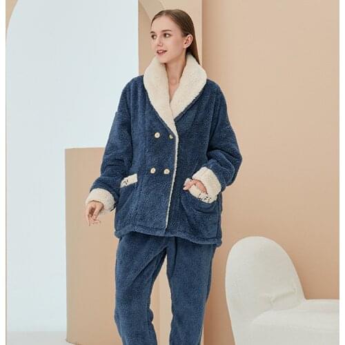 DAINAFANG Womens Plush Pajamas