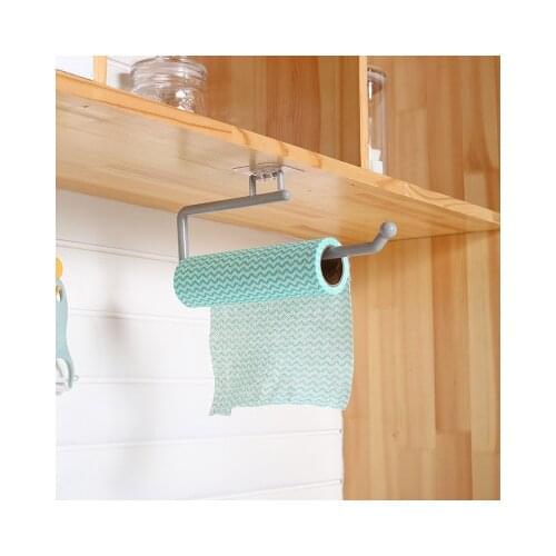 Kitchen Paper Roll Holder Towel Hanger Rack Bar Cabinet Rag Hanging Holder Bathroom Organizer Shelf Toilet Paper Holders