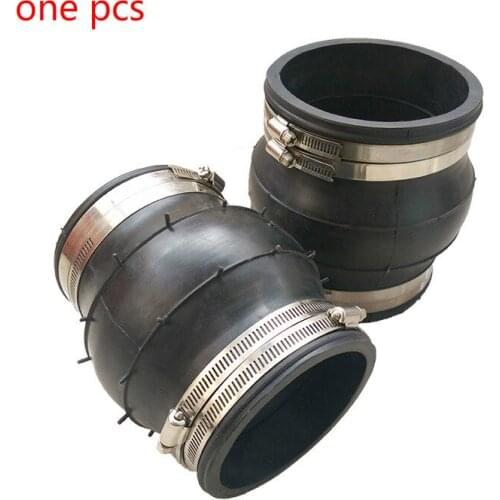 Flexible rubber pipe joint rubber joint pipe for pipe hose clamp stainless steel pipe clamp rubber hose pipe joint DN25-DN125