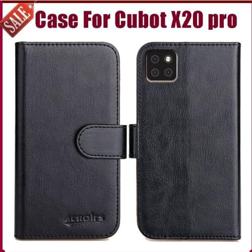 Hot! Cubot X20 pro Case 6.3" 6 Colors Flip Soft Leather Phone Wallet Cover Stand Function Case Credit Card Slots