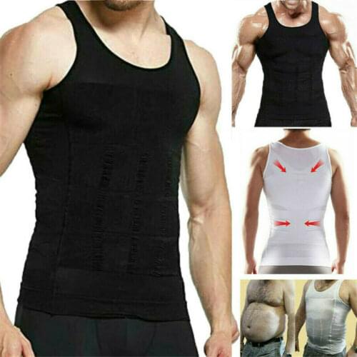 Men Shaper Vest Sports Compression Shirts Body Shaped Tank TopsBreathable Base Layer Under Skin Tights Singlet Size 3XL
