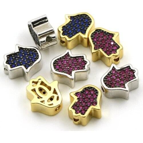 Micro Pave hand Bead CZ Bead red corundum Cubic Zirconia beads/space beads/Jewelry Making Supplies findings