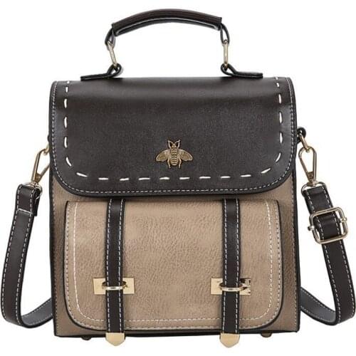 Fashion Brand Designer WomenS Handbag Small Bee New Messenger Bag Pu Mini Multi-Purpose Versatile Shoulder Bag Wo men Backpack