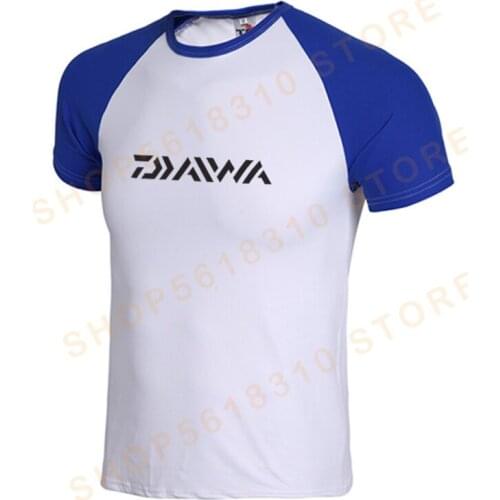 DAIWA Fishing Clothes Men UV Sunscreen Breathable Fiber DAWA Shirt Fishing Clothing Profesional Short Sleeve Fishing Shirts