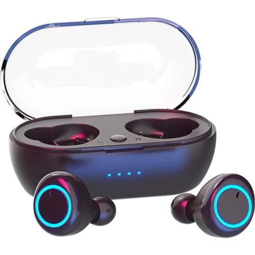 TWS Wireless Bluetooth 5.0 Handsfree Headphones Touch Control Gaming Headset Stereo Bass Noise Reduction Earbuds Earphone