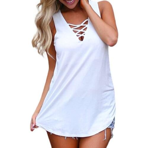 New 2019 T Shirt Women Bandage Top hot girls vests Summer Sexy crop top Lace Halter Top Fashion Sleeveless Camisole