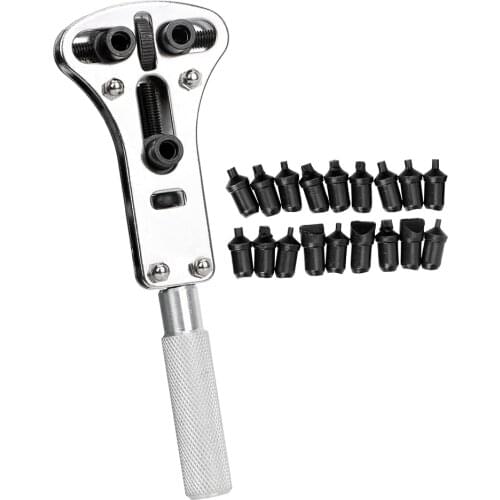 NICEYARD Watch Back Case Opener Simple To Use Repair Wrench Pins Replaceable Screw Disassembly Adjustable Watch Repair Tool