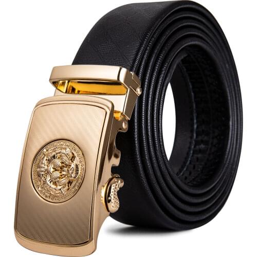 PK-2070 Barry.Wang New Fashion110 cm - 160cm Mens' Belts Luxury Cow Leather Lion Luxury Designer Belts For Mens Wedding Business