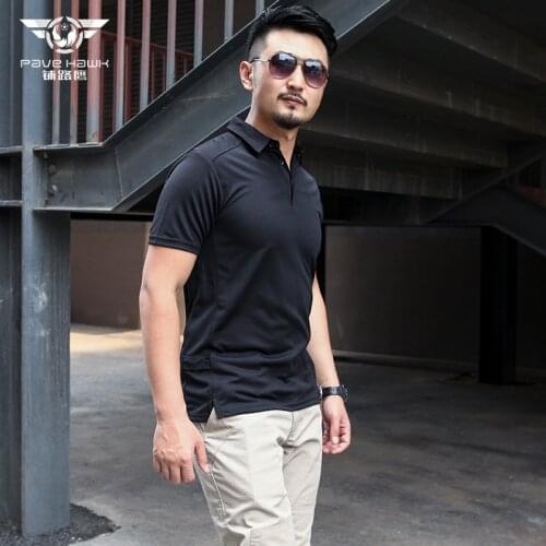 PAVEHAWK Polo Shirts Men Summer Short Sleeve Polos Casual Shirt Quick Drying Tactical Military Tees Men Clothing Male Tops 5XL