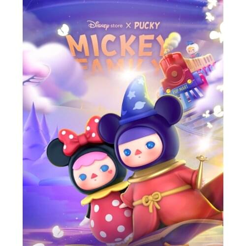 PUCKY Mickey Family Series Blind Box Gift Toy Gift Decoration Collection Doll Determine The Style Donald Daisy Minnie Goofy