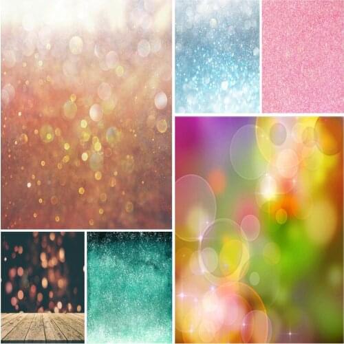 SHENGYONGBAO Light Bokeh Shiny Spots Glitters Photography Backgrounds Birthday Wedding Photo Studio Backdrops 210402GMB-01