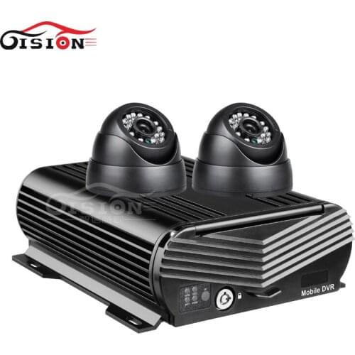 Cmsv6 Online 4CH 3G GPS Wifi HDD Hard Disk Vehicle Video Recorder Mobile Dvr For Serurity With 2Pcs Night Vision AHD Car Camera