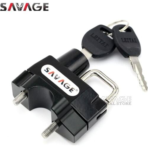 Helmet Lock For YAMAHA FZ1 FZ6 Fazer FJR1300 SR400 SR500 TDM900 XJ600 XJ900 FZ750 Genesis Motorcycle Handlebar Clamp Cover