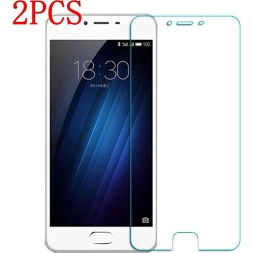 2PCS Tempered Glass For Meizu U10 Screen Protector protective film For Meizu U10 Glass