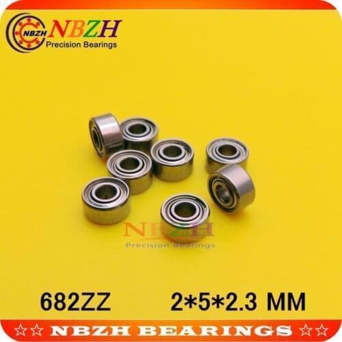 10pcs Free Shipping SUS440C environmental corrosion resistant stainless steel deep groove ball bearings S682ZZ 2*5*2.3 mm