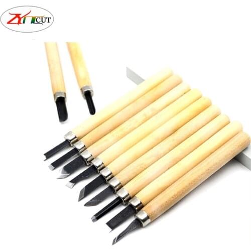 12pcs DIY Woodcut Knife Sculpture Wood Carving Tools Woodworking Hobby Arts Crafts Cutter Graver Sculpt Pottery Ceramic Clay