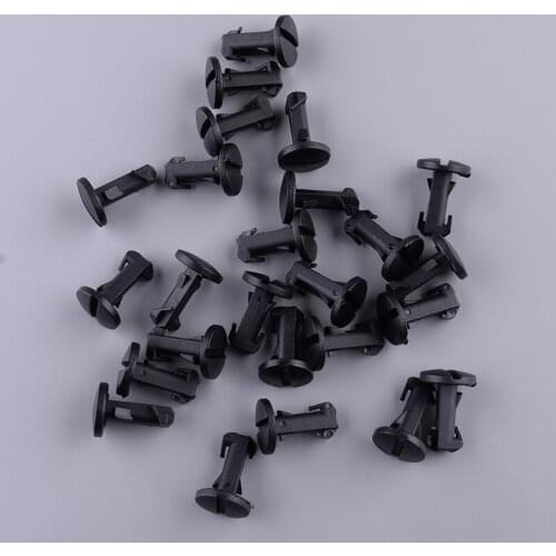 25pcs Bumper Trim Tow Eye Cover Clip Fastener Car Nylon Black Fit for Land Range Rover LR012844 2010 2011 2012 2013 2014