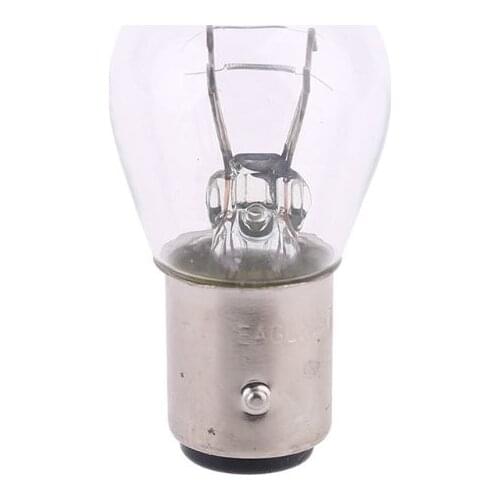 2pcs P21/5W S25 12V21/5 BAY15D Car Clear Glass Lamp Brake Tail Bulb Halogen Lamp B36B