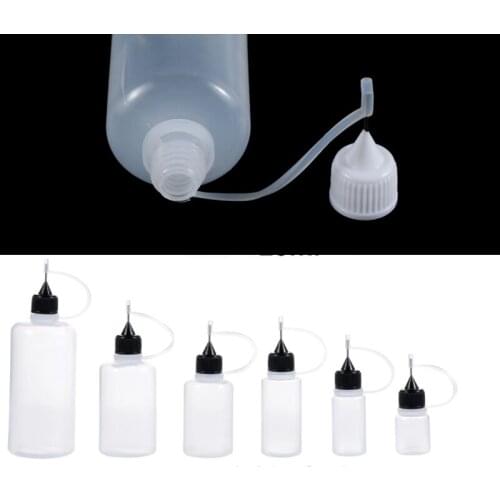 2PCS 15ml Translucent E-liquid Bottle Mehndi Henna Tattoo Clear Drawing Applicator