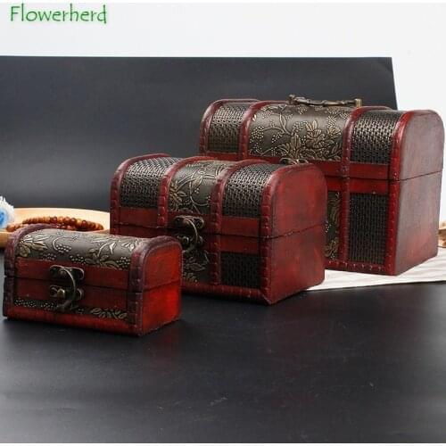 Antique European Wooden Jewelry Box Jewelry Case Jewelry Storage Box Wooden Leather Jewelry Box Wine Gift Box Storage Box