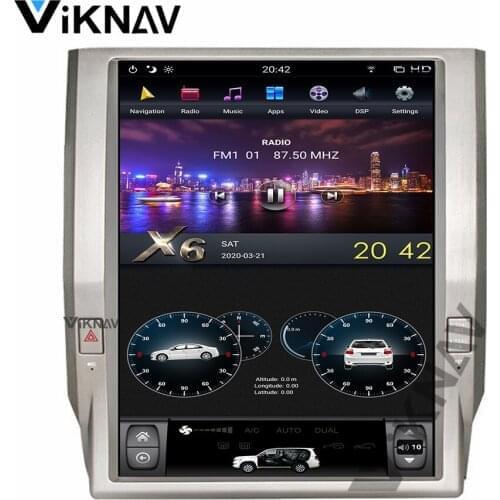 For TOYOTA Tundra 2012-2018 car GPS navigator auto radio multimedia player android system stereo vertical screen FM 12.1 inch