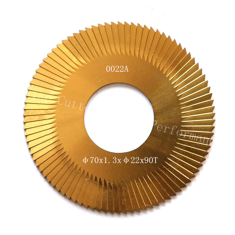 WENXING 0022A side milling cutter 100B 202 key cutting machines replacement HSS TiN yellow coating face milling cutter