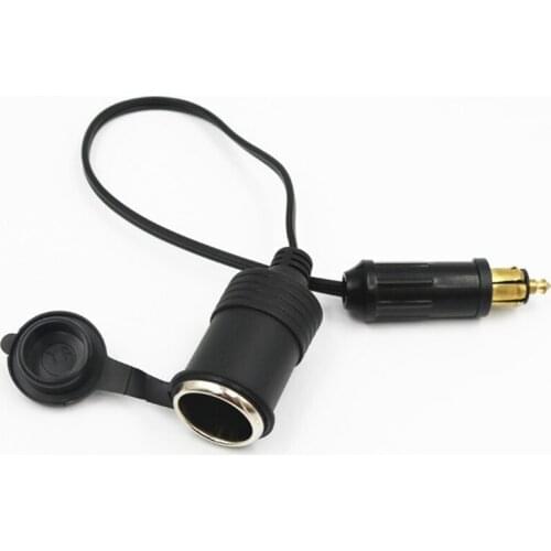 DC 12V 24V EU Plug For BMW Motorcycle Charger Socket Outlet Convert To Car Cigarette Lighter Adapter Power Lead Cable