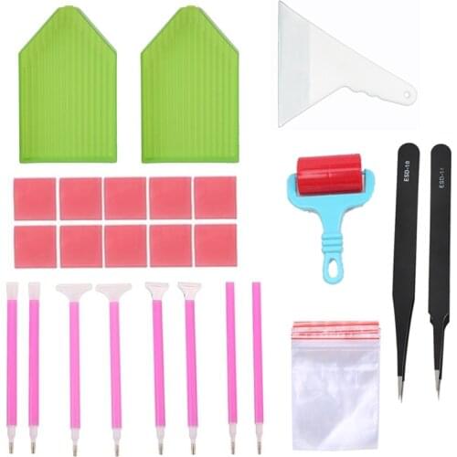 DIY Diamond Painting Accessories 5D Diamond Painting Tools Set - Mosaic Glue, Pen Kit, Tweezers
