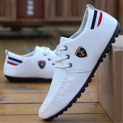 Hot Sale Leather Men Shoes Casual Comfortable Loafers Moccasins High Quality Shoes Male Lightweight Driving Footwear Shoes