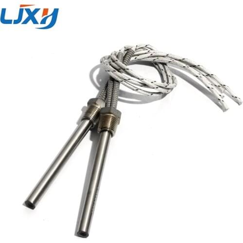 LJXH DN10/16mm Thread Cartridge Heaters Heating Element for Air 12mm Tube Diameter 100/150/200/250/300mm Tube Length 1PC