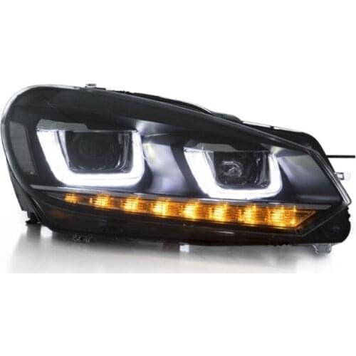 1SET for 08-14 Volkswagen Golf six headlight Golf 6 refitting LED headlamp