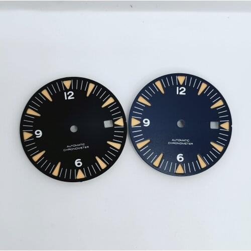Green Night light 30MM Dial Mans Watch Part For Automatic Movement Miyota 8215 8200 Eta 2836 2824 2892 St16 St2130 Mingzhu2813