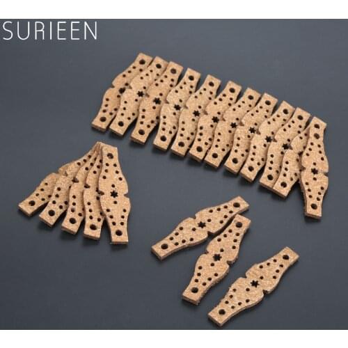20 Pcs Hunting Microfiber Leather Slingshot Pouches Pouch For Outdoor Shooting Catapults Sling Shots Bow Replacements 55*15*8mm