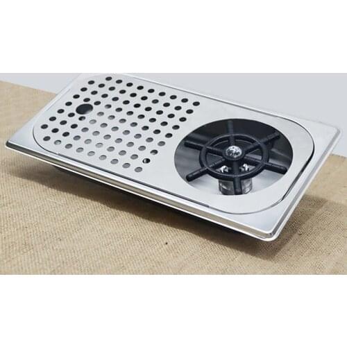 Glass Rinser Diameter 201 Stainless Steel Rinser for Beer Milk Tea Cup Washer Cleaner Glass Rinser for Hotel Bar