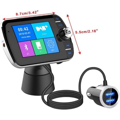 F3MA Bluetooth Receiver Car Digital Music Player Adapter Auxiliary Tool FM Port Convenient Adapter Broadcast