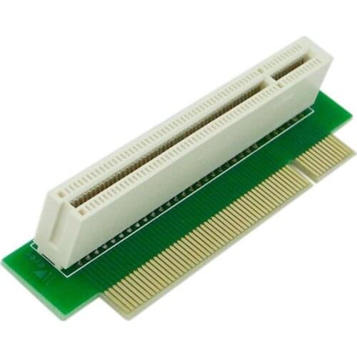 Riser PCI Male to Female 32Bit Riser Extension PCI Card Adapter laptop 1U 2U 3U IPC Chassis 90 Degree Left Angled Type