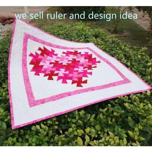 Twist 'n Stitch Pinwheel Block Ruler #HM-775 patchwork ruler quilting ruler quilters ruler