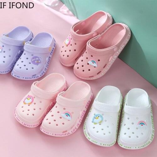 IF IFOND Summer New Breathable Clogs Sandals Women Eva Soft Sole Slides Sandals Leisure Ladies Indoor Bathroom Anti-slip Shoes