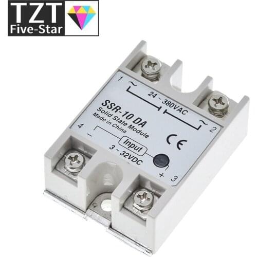 Solid state Relay SSR-10DA SSR-25DA SSR-40DA SSR-50DA 10A 25A 40A 50A actually 3-32V DC TO 24-380V AC SSR 10DA 25DA 40DA 50DA