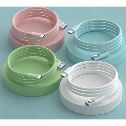 USB Type C Cable For Samsung S20 S10 Fast Charging USB-C Data Cable For Xiaomi Redmi K30 mi 9 Pro Mobile Phone USBC Type-C Cable