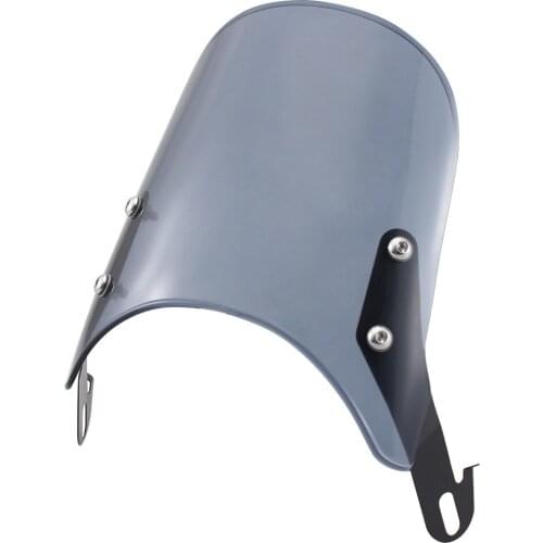 Vintage 5-7" Cafe Racer Windshield Wind Deflector Smoke Visor For Yamaha Harley XL Yamaha XJ Suzuki GSX Bobber Scramble Models