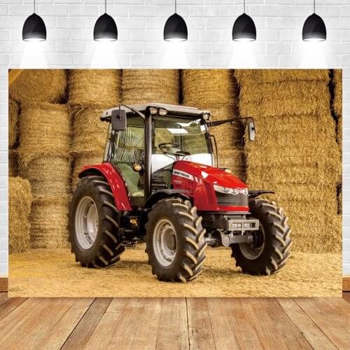 Yeele Autumn Old Tractor Warehouse Rural Haystack Baby Portrait Party Birthday Background Photography Backdrop Photo Studio Prop