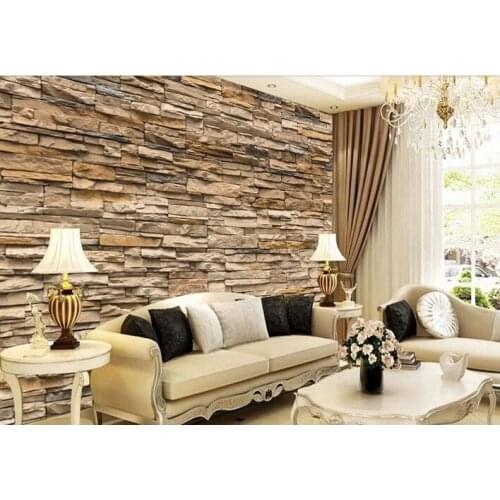 3D Wallpaper Bedroom Living Mural Roll Modern Faux Brick Stone Wall USA Stock