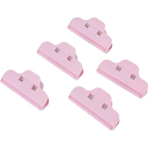 5Pcs/lot Portable New Kitchen Storage Food Snack Seal Sealing Bag Clips Sealer Clamp Plastic Tool