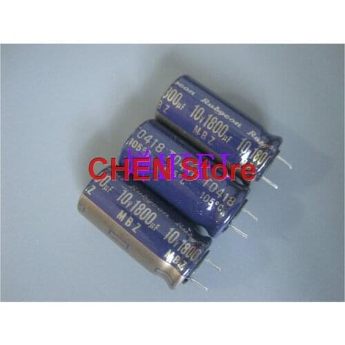 50PCS NEW RUBYCON MBZ 10V1800UF 10x20MM electrolytic capacitor mbz 1800uf 10v Ultra low ESR motherboard 1800uF/10V