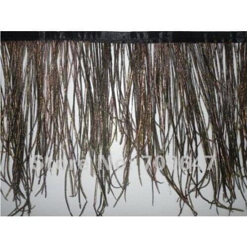 Free Shipping! 2Meters/Lot High Quality peacock silk edge Trim Peacock Silk Fringe Cloth Tape Apparel Material