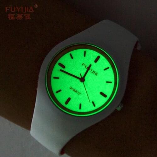 New Male Watches Women Quartz Watch Girl Watches Top Brand Couple Clock Waterproof Silicone Bracelet Men Luminous Watch Simple